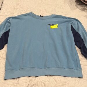 Nike Blue and Navy Sweatshirt